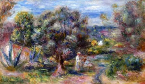 Aloe, Picking at Cagnes by Pierre-Auguste Renoir - Hand-Painted Oil Painting Reproduction