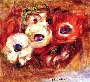 Anemones by Pierre-Auguste Renoir Oil Painting Reproduction