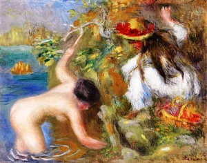 Bathers by Pierre-Auguste Renoir - Hand-Painted Oil Painting Reproduction