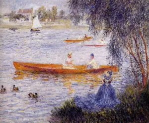 Boating at Argenteuil by Oil Painting Reproduction