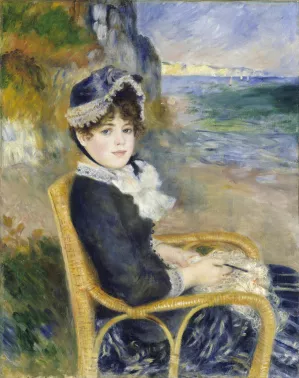 By The Seashore by Pierre-Auguste Renoir Oil Painting Reproduction