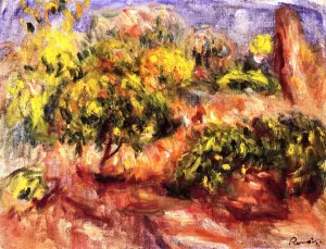 Pierre-Auguste Renoir, Cagnes Landscape 3 Masterpiece Cagnes Landscape 3 by Pierre-Auguste Renoir Oil Painting Reproduction