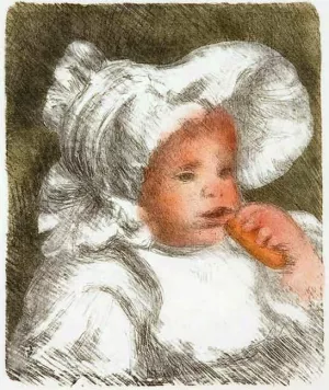 , Child with Biscuit (L'enfant au biscuit) Masterpiece Child with Biscuit (L'enfant au biscuit) by Oil Painting Reproduction