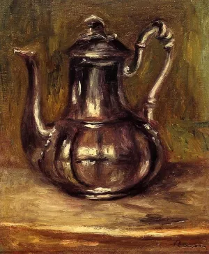 Coffee Pot by Pierre-Auguste Renoir - Oil Painting Coffee Pot by Pierre-Auguste Renoir - Hand-Painted Oil Painting Reproduction