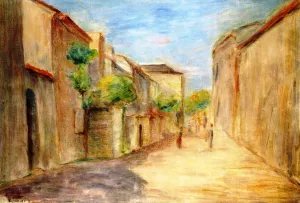 Entrance to the Village Essoyes by Pierre-Auguste Renoir - Hand-Painted Oil Painting Reproduction