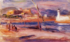 , Fort Carre et Phare d'Antibes Masterpiece Fort Carre et Phare d'Antibes by Oil Painting Reproduction