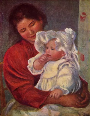Gabrielle and Jean by Pierre-Auguste Renoir - Oil Painting Gabrielle and Jean by Pierre-Auguste Renoir - Hand-Painted Oil Painting Reproduction
