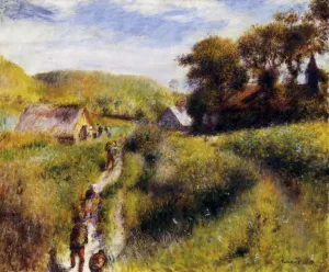 Grape Harvesters by Pierre-Auguste Renoir - Oil Painting Grape Harvesters by Pierre-Auguste Renoir - Hand-Painted Oil Painting Reproduction