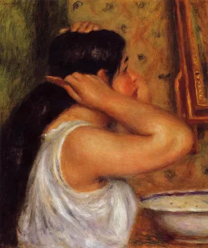 , La Toilette - Woman Combing Her Hair Masterpiece La Toilette - Woman Combing Her Hair by Oil Painting Reproduction
