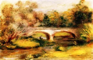 Landscape with a Bridge by Pierre-Auguste Renoir - Hand-Painted Oil Painting Reproduction