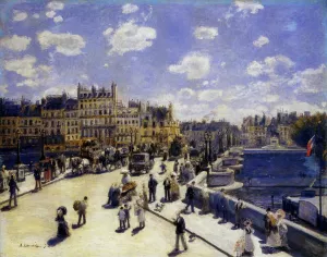 Le Pont-Neuf, Paris by Pierre-Auguste Renoir - Hand-Painted Oil Painting Reproduction