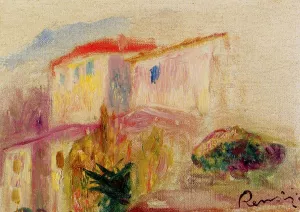 Le Poste at Cagnes Study by Oil Painting Reproduction
