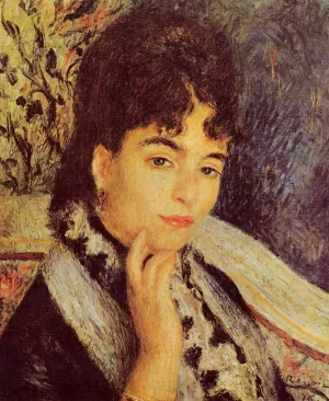Pierre-Auguste Renoir, Madame Alphonse Daudet Masterpiece Madame Alphonse Daudet by Pierre-Auguste Renoir Oil Painting Reproduction