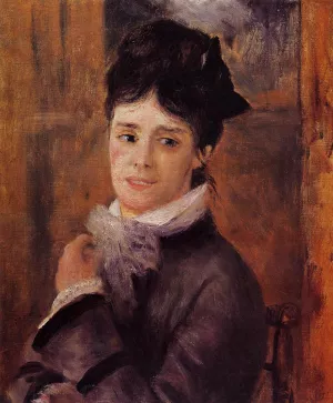 Pierre-Auguste Renoir, Madame Claude Monet Masterpiece Madame Claude Monet by Pierre-Auguste Renoir Oil Painting Reproduction
