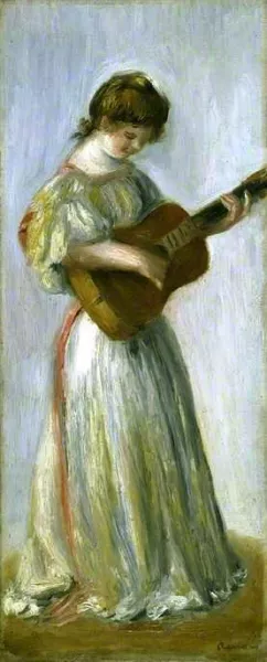 Music by Pierre-Auguste Renoir - Oil Painting Music by Pierre-Auguste Renoir - Hand-Painted Oil Painting Reproduction