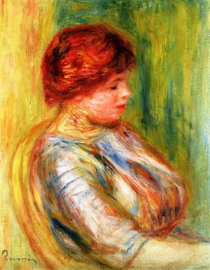 Portrait of a Woman Seated in an Armchair by Pierre-Auguste Renoir Oil Painting Reproduction
