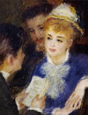 Reading the Part by Pierre-Auguste Renoir - Oil Painting Reading the Part by Pierre-Auguste Renoir - Hand-Painted Oil Painting Reproduction