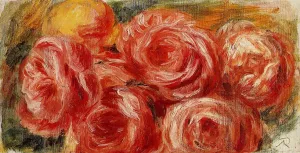 Red Roses by Pierre-Auguste Renoir Oil Painting Reproduction