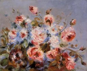Roses from Wargemont by Pierre-Auguste Renoir - Hand-Painted Oil Painting Reproduction