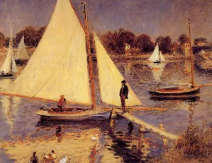 Sailboats at Argenteuil by Pierre-Auguste Renoir - Hand-Painted Oil Painting Reproduction
