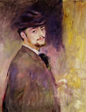 Self Portrait at the Age of Thirty-Five by Pierre-Auguste Renoir - Hand-Painted Oil Painting Reproduction