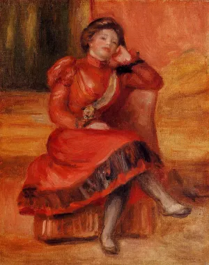 Spanish Dancer in a Red Dress by Pierre-Auguste Renoir - Hand-Painted Oil Painting Reproduction