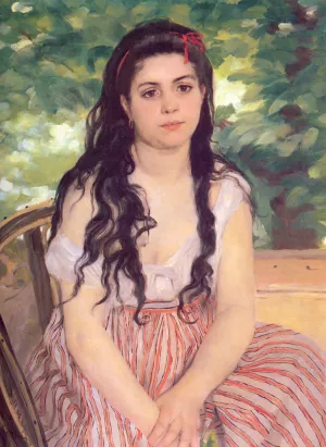 Study, Summer by Pierre-Auguste Renoir Oil Painting Reproduction