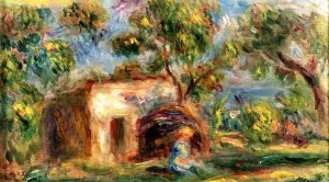 The Cabin in Cagnes by Pierre-Auguste Renoir - Hand-Painted Oil Painting Reproduction