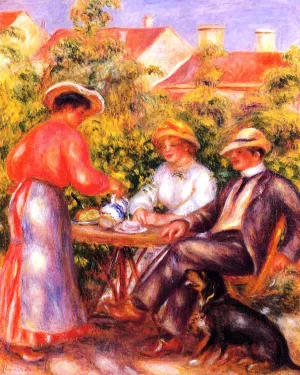 The Cup of Tea by Pierre-Auguste Renoir - Hand-Painted Oil Painting Reproduction