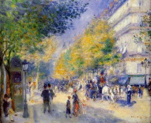 The Great Boulevards by Pierre-Auguste Renoir Oil Painting Reproduction