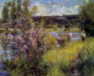 The Seine at Chatou by Pierre-Auguste Renoir - Hand-Painted Oil Painting Reproduction