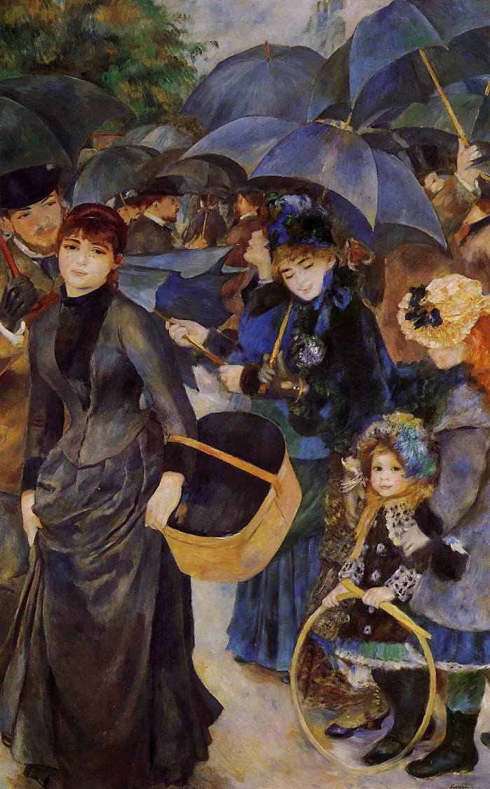 The Umbrellas (1881-1885) Oil Painting by Pierre-Auguste Renoir