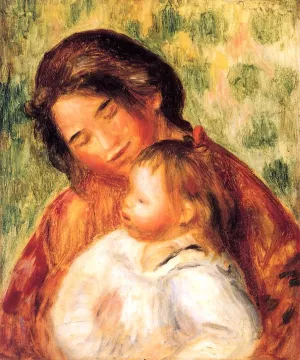 Woman and Child by Pierre-Auguste Renoir Oil Painting Reproduction